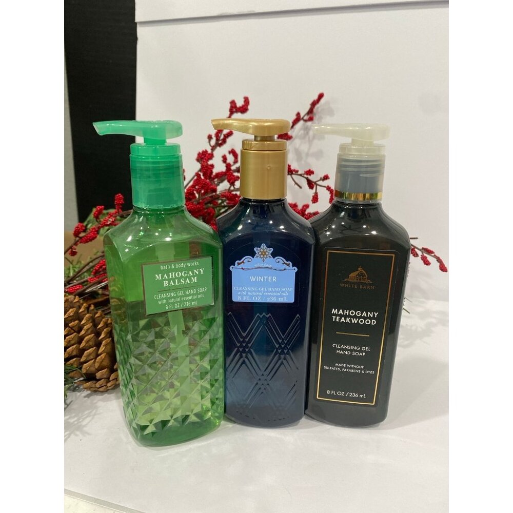 Bath & Body Works NEW Cleansing Gel Hand Soaps X 3